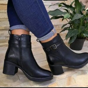 Women's Ankle Boots-Black