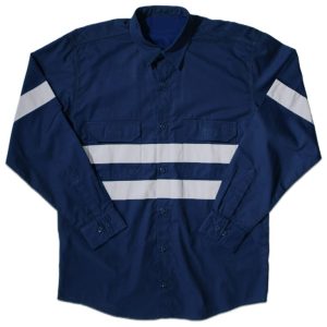 Long Sleeves Reflective shirt Navy Blue