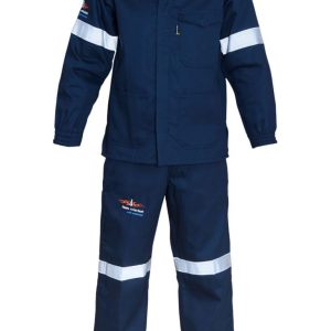 D59 Men Flame Retardant Worksuits - 2Pcs Navy Blue