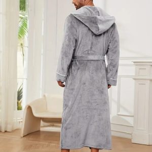 Bathrobe-Men- Grey