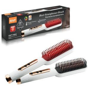 RAF R.406W Electric Hair Straightener Brush