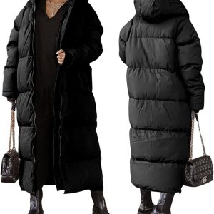 Women Puffer Coat -Black