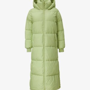 Women Puffer Coat - Dusty Pear Green