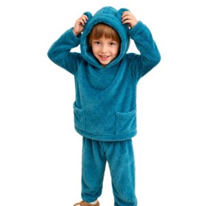 Teddy Fleece Pajamas 2 Piece - Girls & Boys 5-15 Years