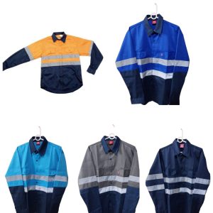 5 (Five) Reflective T-Shirts Two-Tone Any Color