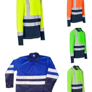 Buy Any 5 Long Sleeves Reflective Golf T-shirts- Combo