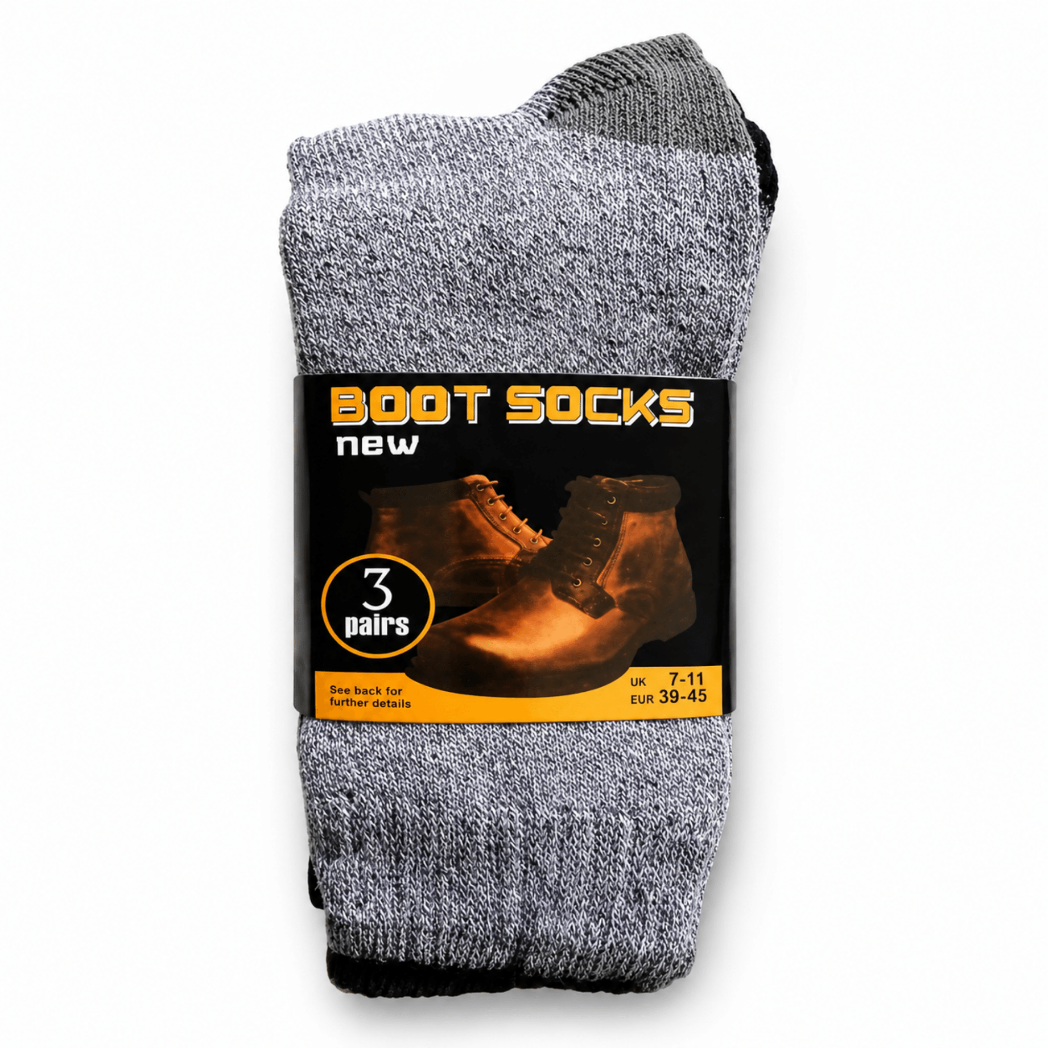 3 Pair Boot Socks - Assorted