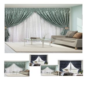 Buy Any 5 (Five)  Two Drop Curtains - 5 Meters