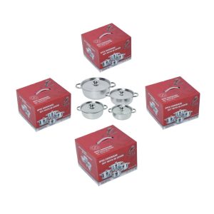 8 Pcs Dolphin Cookware Pots - Bulk Purchase