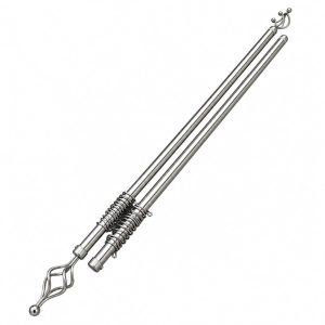 Metal Double Curtain Rod Set