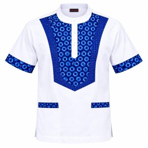 African Dashiki-style Shirt- Short Sleeves