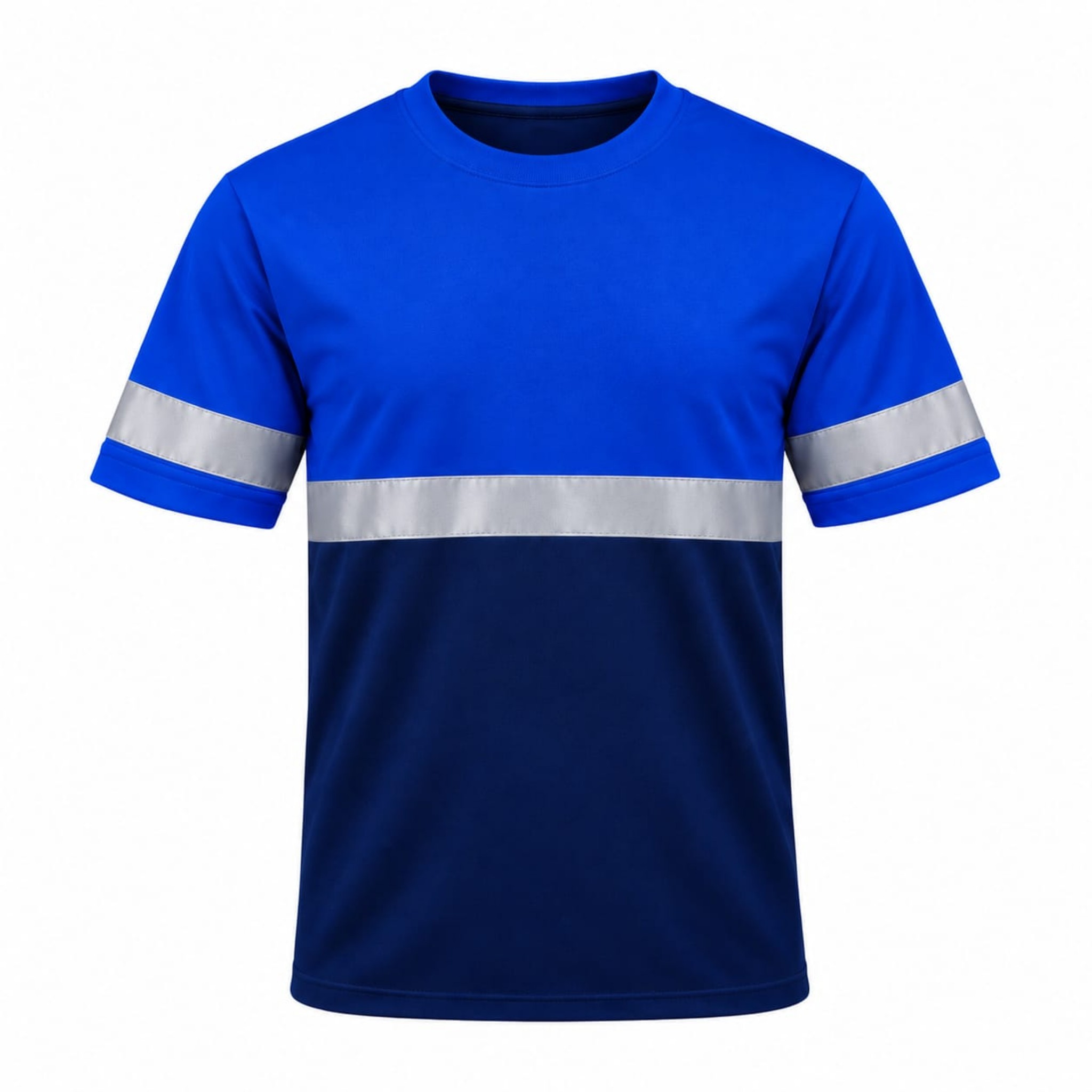 Short Sleeves Reflective Round Neck T-shirt