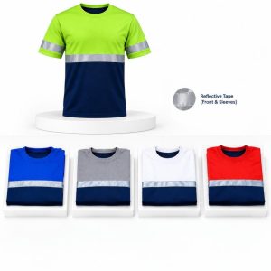 Buy Any 5 Short Sleeves Reflective Round Neck T-shirts-Combo