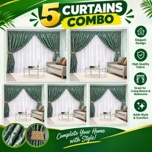 Buy Any 5 Marble 22 Curtains - Duck Egg - 3 Meter - Bulk