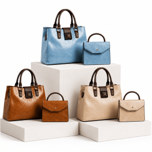 Buy 3 Sets Top-Handle Satchel Hand Bags  -Combo